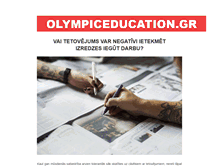 Tablet Screenshot of olympiceducation.gr